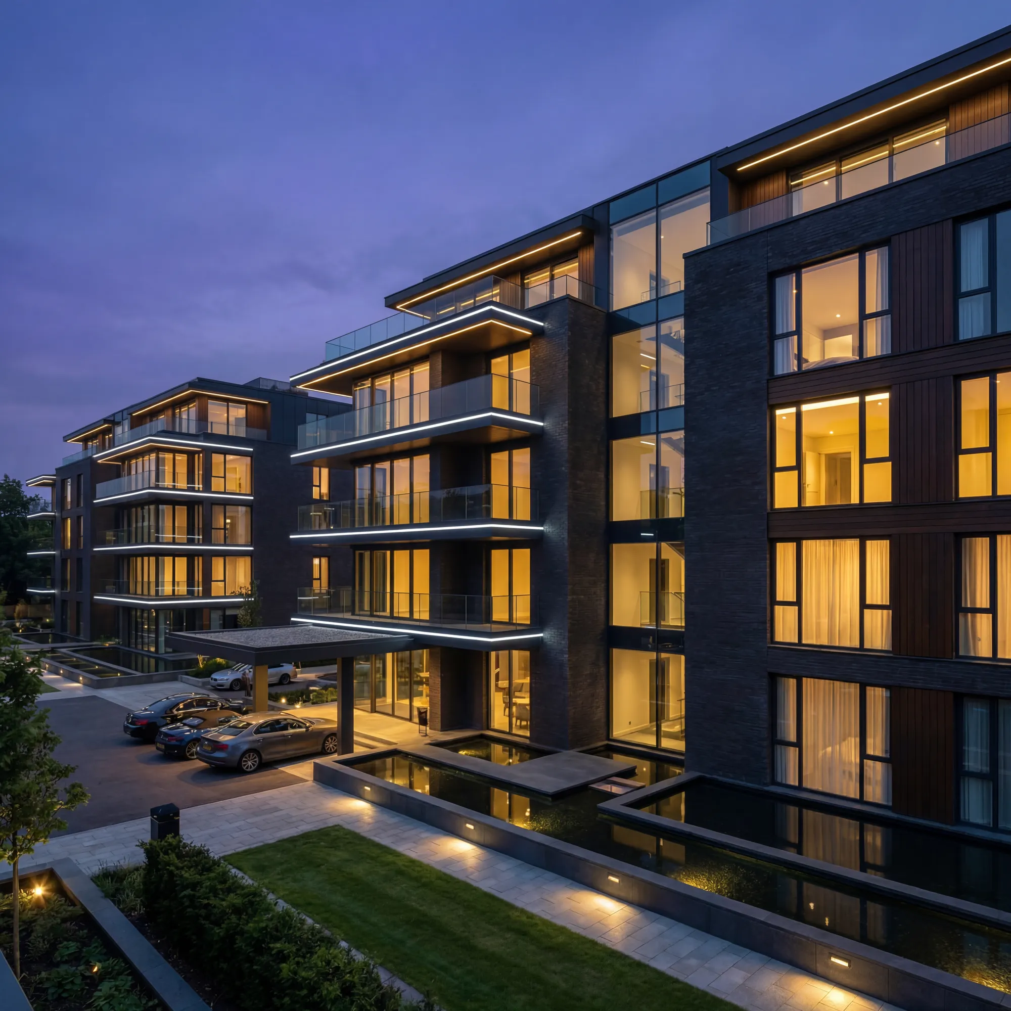 Modern multi-family complex